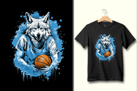 Basketball Wolf PNG: A Dynamic Graphic for Bold Branding