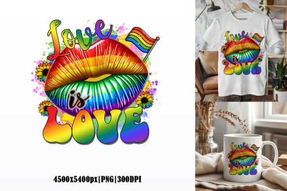 Celebrate Identity with Love is Love, LGBT Sublimation Graphic