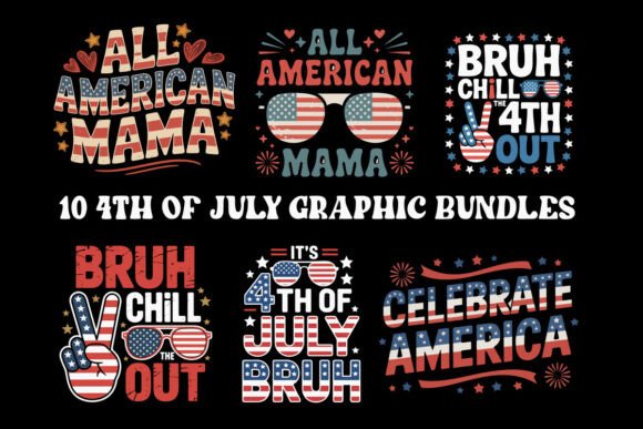 Celebrate with Humor: 10 4th of July Graphic Bundles for Every Crafter