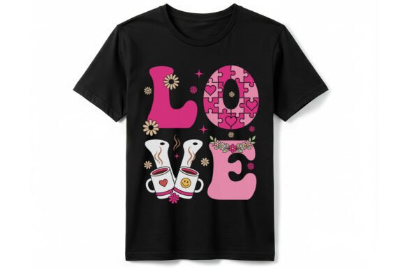 Coffee Love Heart Graphic T-shirt: A Designer's Breakdown
