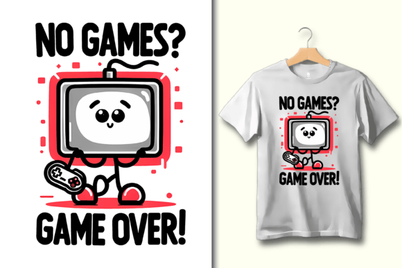 No Games, Game Over! PNG: A Graphic for the True Player