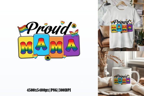 Proud Mama, LGBT Sublimation Graphic: A Designer's Pride