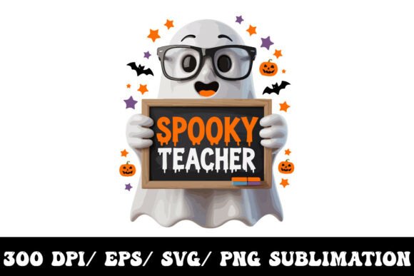 Spooky Teacher Halloween T-shirt Graphic