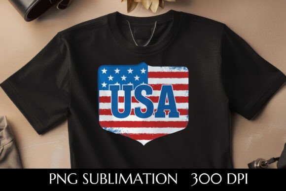 USA Flag Textured Graphic: A Bold Design Element for Authentic Projects